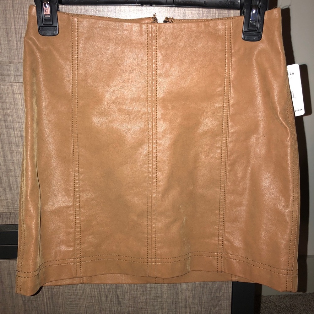 Free People Modern Femme Vegan Mini Skirt